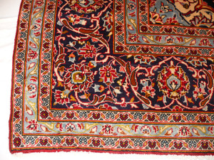 9'8 x 13'3 Persian Kashan Rug 1