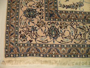 8'2 x 11'6 Persian Nain Dragon Medallion Design Rug