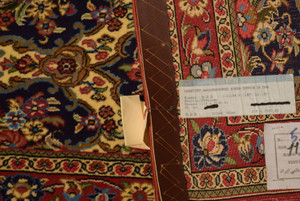 2'6 x 4 Floral Persian Qum Kork Rug