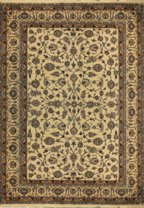 8'2 x 11' Persian Nain Rug All-Over Design Beige