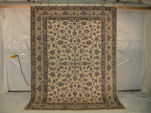 8'2 x 11' Persian Nain Rug All-Over Design Beige