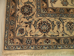 8'2 x 11' Persian Nain Rug All-Over Design Beige