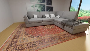 10 x 14 Persian Kashan Rug 4