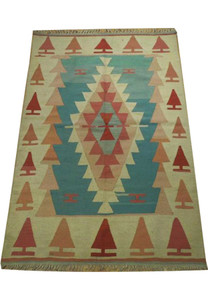 4 x 6 Tribal Flat Weave Kilim