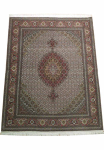 5 x 7 Persian Tabriz 50 Raj Wool & Silk Rug