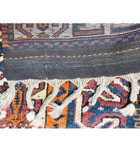 3'8" x 5'4" Antique Caucasian Azerbaijan Rug