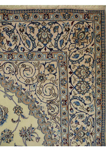 6'5 x 10 Persian Nain 9 LAA Rug Wool with Silk