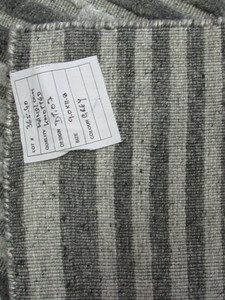 9 x 11 Modern all natural handmade Rug. Feels like silk. Gray Variations