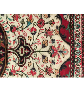 1'9 x 2'6 Persian 100% Silk Qum Glas Framed Rug