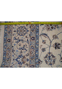 7 x 10 Persian Nain 9 LAA Wool & Silk All-Over Design