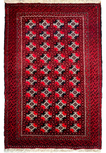 3 X 4'6" Persian Baluch Tribal Rug
