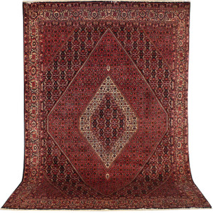 8'2 x 11'5 Persian Bijar Iron Rug