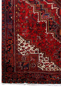 8'3 x 11'5 Geometric Persian Heris Rug