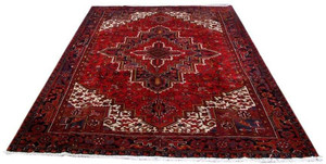 8'3 x 11'5 Geometric Persian Heris Rug