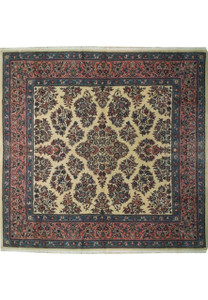 8 x 8 Persian Sarough Square Rug