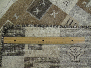Small 2x4 Modern Rug New Modern Shades of Gray BROWN Wool Hand-knotted GABBEH