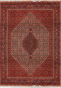 7 x 10 Persian Bijar Rug Mahi/Fish Design