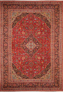 10 x 14 Persian Kashan Rug | known from TV Show Shark Tank 1