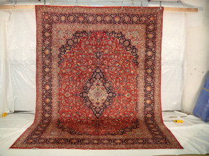 9'8 x 13'3 Persian Kashan Rug | Shown on TV Show Shark Tank