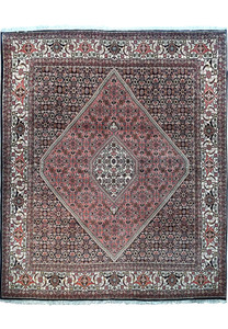6'6" x 8'3" Persian Bijar Iron Rug