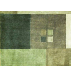 11 x 11 Modern Handmade Nepali Square Rug