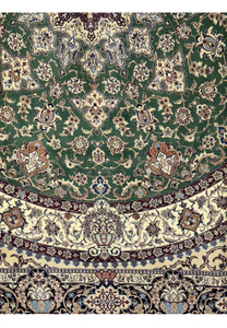 Close-up showcasing the fine details and vibrant colors of the Nain 6LA Persian Rug.
