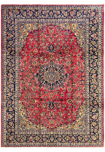 10'2 x 13'7 Persian Isfahan Rug full view