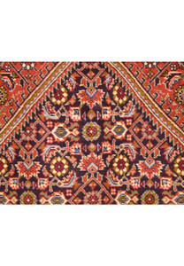 Zoomed pattern of 8' x 11'2" Bijar Persian Iron Rug