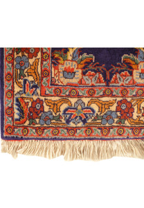 Detailed view of the border pattern on the 2'6 x 7 Persian Bijar Runner highlighting the intricate design.