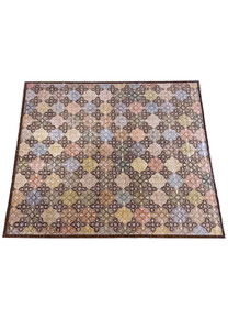 Complete view of the 13x16 Ziglar rug laid out to show full pattern.