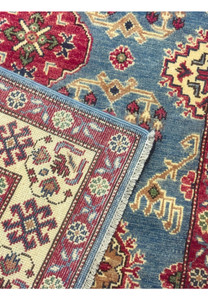 Backside view showing tight hand-knotted structure and fine weave quality.