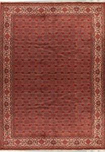 6'7" x 9'8" Persian Bijar Rug All Over Design