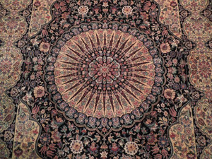 6 x 9 Oriental Isfahan Dome Design Rug