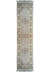 2'3 x 11 Oriental Art Deco Runner Rug 1