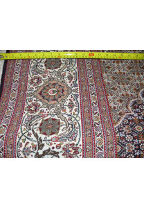 6'6 x 10'3 Persian Mahi Design Tabriz 50 Raj Wool and Silk Rug