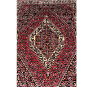 4 x 6 Persian Bijar Iron Rug 1