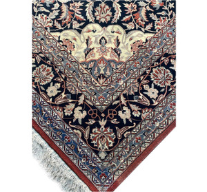 8'5 x 8'5 Persian Kashan Square Rug
