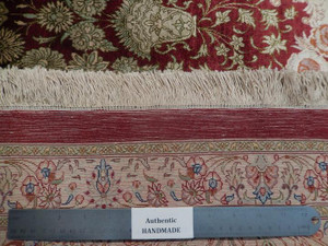 7 x 10 Persian Qum All Silk Rug | Signed by master weaver 1