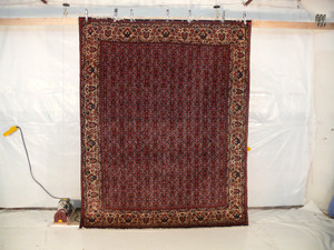 7'2" x 9'5" Persian Bijar All-Over Design Iron Rug