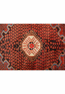 4 x 4'6 Persian Hamedan Square-ish Rug