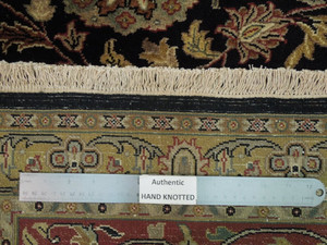 Jaipur Rug 9' x 12' Black Floral Palmets Handmade