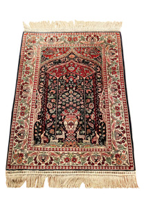 2'1" x 3'3" Antique Hereke Silk Rug