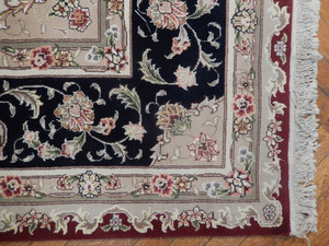 9 x 12 Oriental Wool&Silk Tabriz Rug