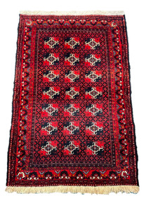3'2" x 4'9" Persian Baluch Tribal Rug