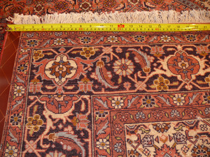 6'7 x 10 Persian Bijar Iron Rug