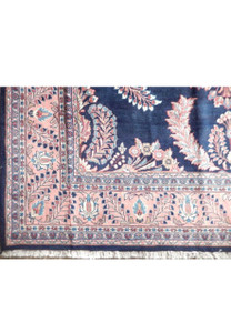 7 x 7'4 Persian Sarough Square Rug