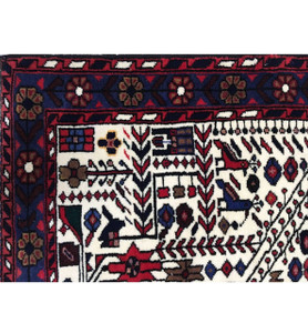 3'6 x 5'2 Antique Persian Rudbar All Over Design Rug