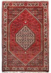 3'5" x 6 Persian Bijar Iron Rug
