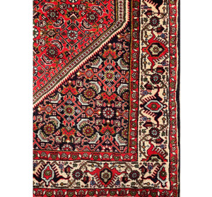 3'5" x 6 Persian Bijar Iron Rug