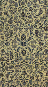 6'4 x 9'8 Persian Nain 9 LAA Wool and Silk Rug with intricate floral motifs